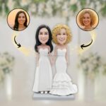lesbian couple wedding cake topper
