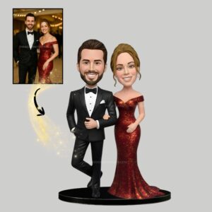 ball theme couple cake topper for first anniversary