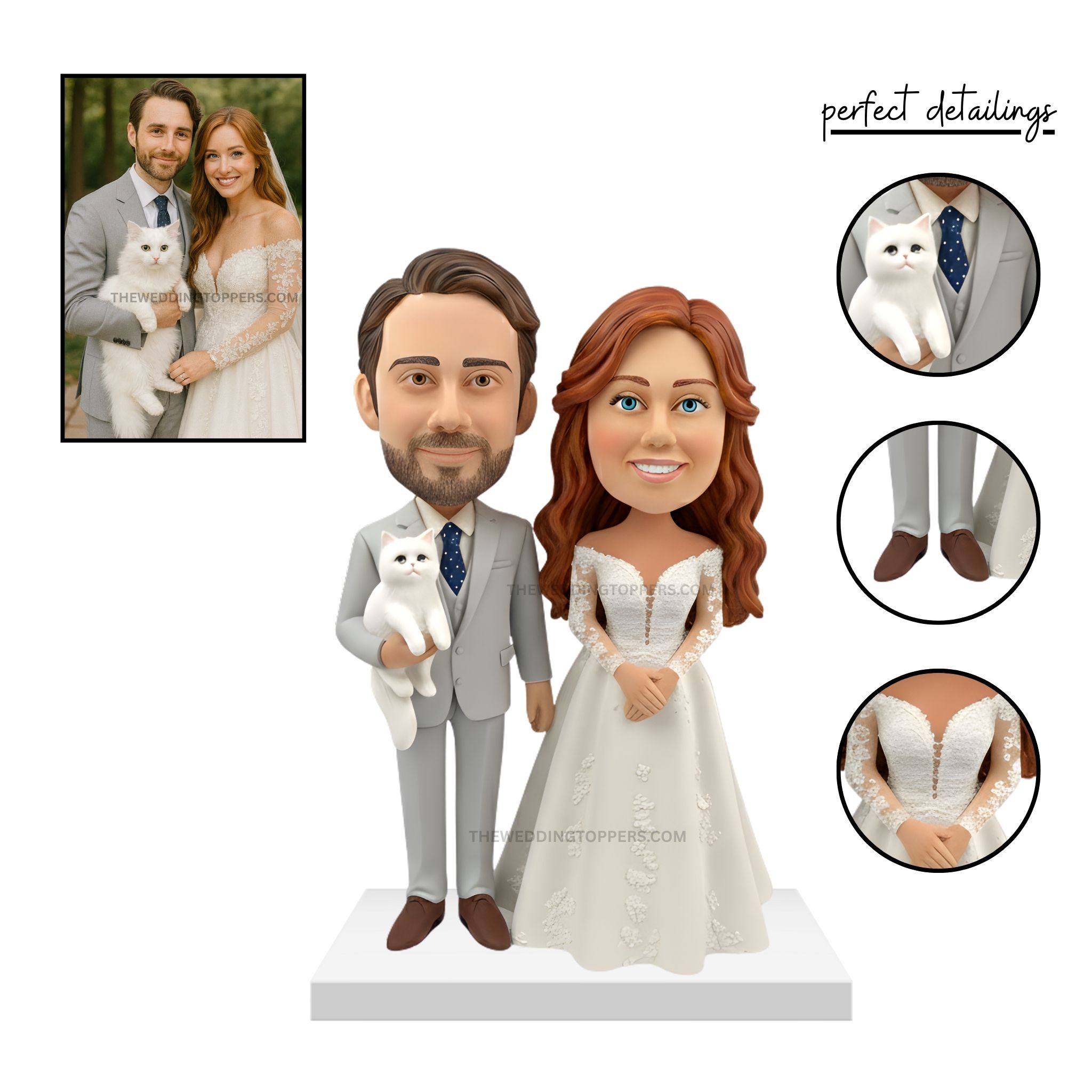 pet parents cake topper pet parents wedding cake topper