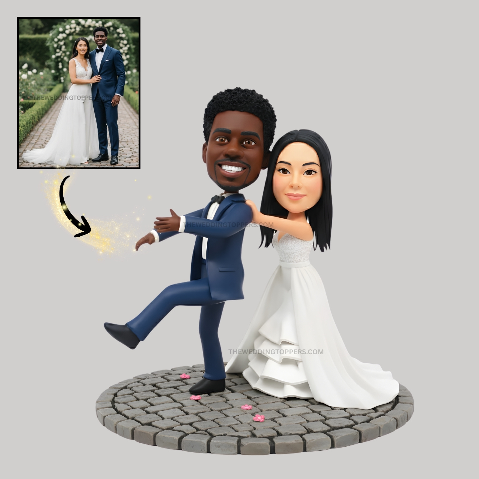 perfect detailings-5 groom and bride cake topper
